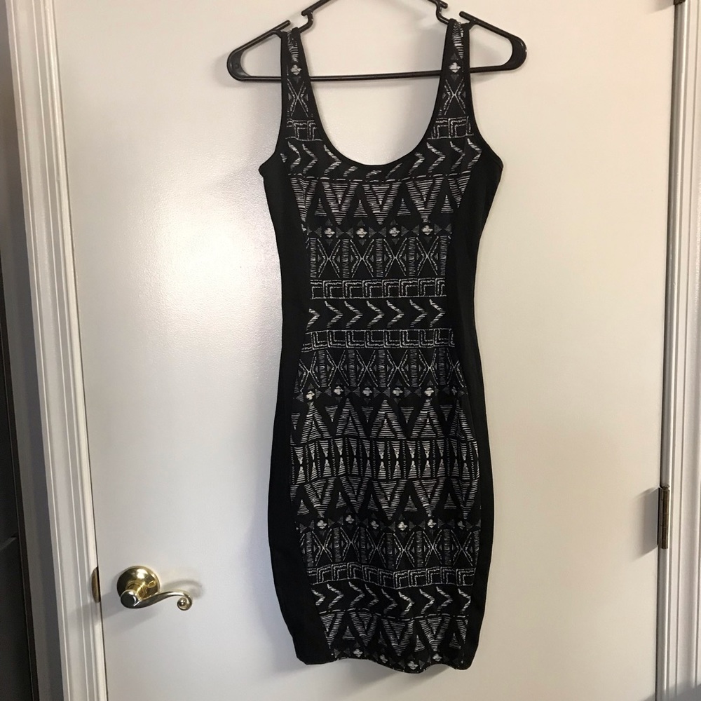 Sparkle & Fade tribal pattern bodycon